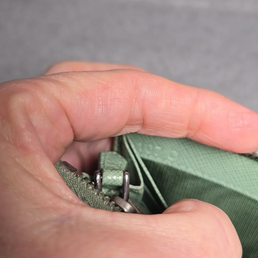 Prada Saffiano Fiocco Acqaumarine Long Wallet - Picture 9 of 16